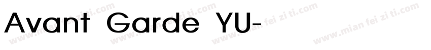 Avant Garde YU字体转换